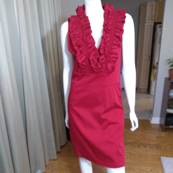 Ted Baker Dresses & Skirts - 💕Ted Baker 3 red cotton detailed collar dress